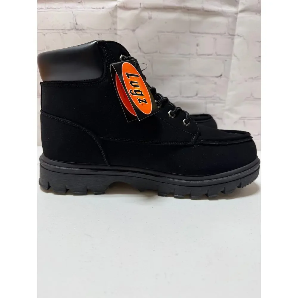 Lugz Warsaw Black Boots Men’s Size 10 D Lace-Up Work Boots NEW With Box - Picture 5 of 8